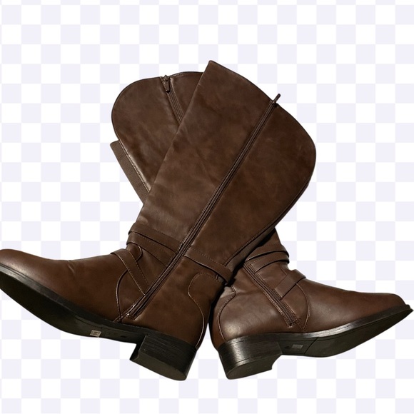 TORRID new Brown Boots-Size12 extra wide leg - Picture 7 of 15